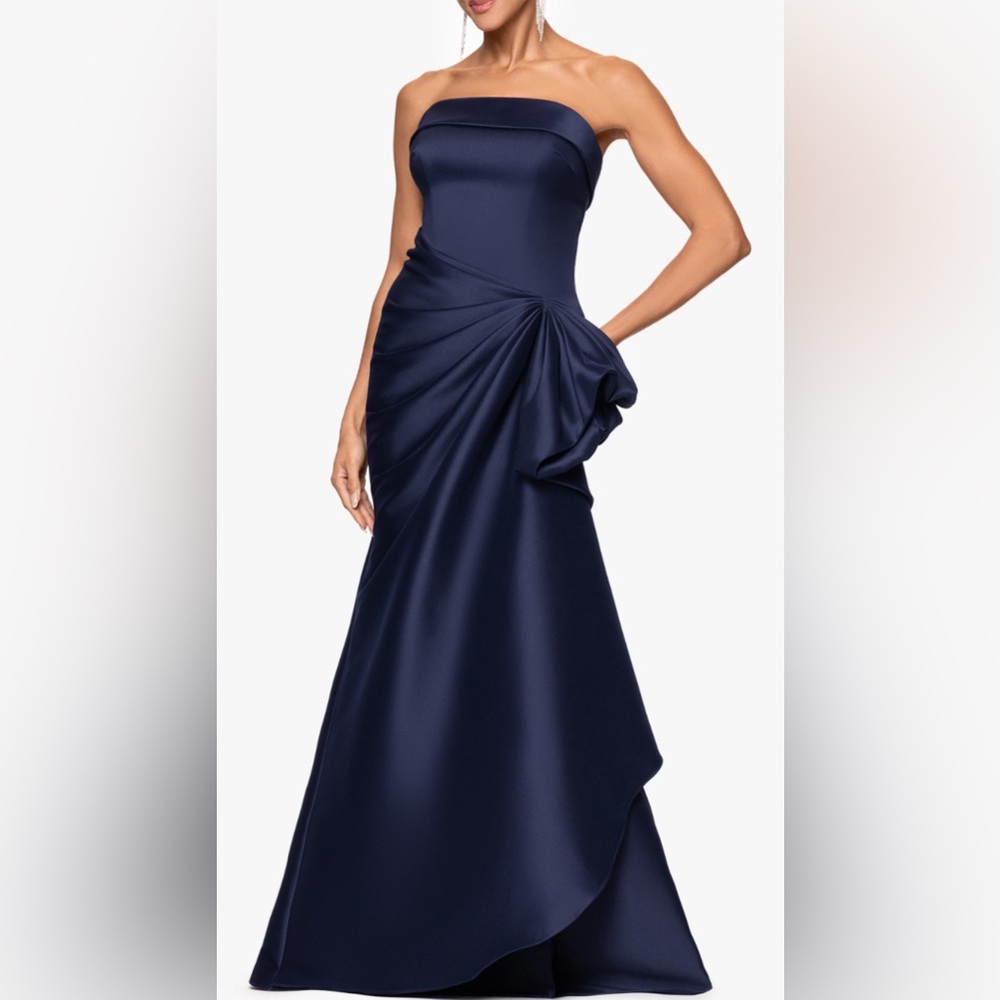 Women’s formal dress navy blue mother of the bride prom formal event